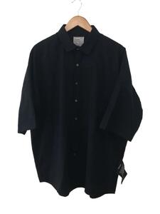 SHAREEF◆半袖シャツ/2/ポリエステル/ネイビー/21533002/21SS/SWITCHING S/S SHIRTS