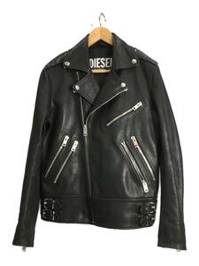 DIESEL* double rider's jacket /S/ cow leather /BLK/A02723/ scrub equipped 