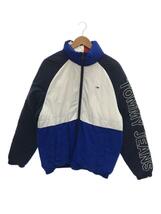 TOMMY JEANS◆ダウンジャケット/L/ナイロン/BLU/無地/DM0DM05000_画像1