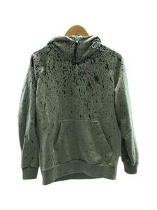 G-STAR RAW◆CADET STRETT SPLATTER HOODED/パーカー/プルオーバー/M/コットン/グレー/総柄