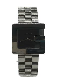 GUCCI◆クォーツ腕時計/アナログ/ステンレス/BLK/SLV/3600M