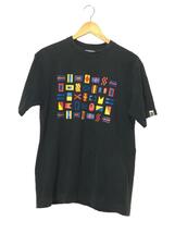 A BATHING APE◆Tシャツ/M/コットン/BLK/プリント_画像1