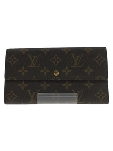 LOUIS VUITTON◆2)ポシェット・ポルト・モネ・クレディ_モノグラム・キャンバス_BRW/PVC/BRW/レディース