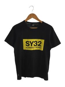 SY32 by SWEET YEARS◆Tシャツ/M/コットン/BLK/プリント/12039J