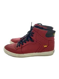 SUPRA◆ハイカットスニーカー/28.5cm/レッド