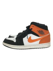 NIKE◆AIR JORDAN 1 MID/エアジョーダン1ミッド/ブラック/554724-058/28.5cm/BLK