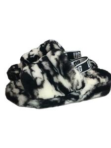 UGG australia*FLUFF YEAH SLIDE MARBLE / sandals /25cm/BLK