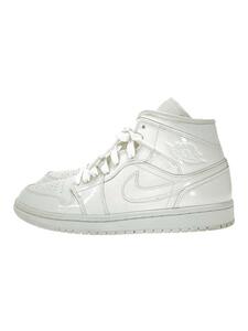 NIKE◆AIR JORDAN 1 MID/エアジョーダンミッド/ホワイト/BQ6472-100/26cm/WHT