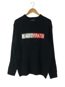 Blackeyepatch◆セーター(厚手)/L/コットン/BLK/BEPFW21TP12