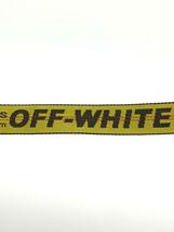 OFF-WHITE◆インダストリアルベルト//ポリエステル/イエロー/総柄/メンズ/金属塗装剥がれあり_画像3