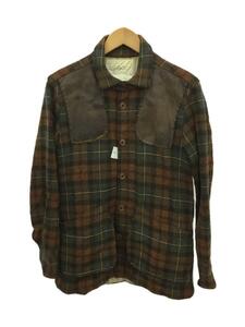 Woolrich◆11AW/ファブリックバイカズイ/1/ウール/ブラウン/チェック/ウールリッチ