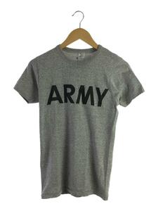 Champion◆ARMYTシャツ/S/ポリエステル/GRY/トリコタグ/made in usa