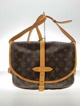 LOUIS VUITTON◆1)ソミュール30_モノグラム・キャンバス_BRW/PVC/ブラウン_画像3