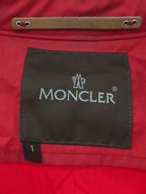 MONCLER◆トレンチコート/1/コットン/RED/無地_画像3