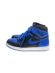 NIKE◆AIR JORDAN 1 RETRO HIGH OG/エアジョーダン1レトロハイ/ブラック/28cm/BLK