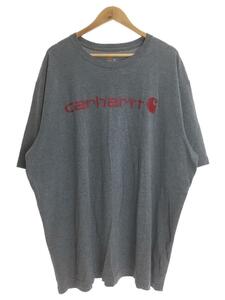 Carhartt◆ロゴプリントTシャツ/XXL/コットン/GRY/プリント