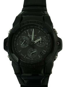 CASIO◆ソーラー腕時計・G-SHOCK/アナログ/BLK