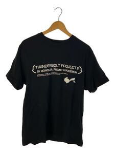 MONCLER◆タグ付 19AW THUNDERBOLT PROJECT FUJIWARA HIROSHI Tシャツ S BLK