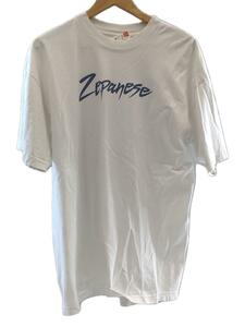 Zepanese Club◆Tシャツ/L/コットン/ホワイト/ロゴプリント