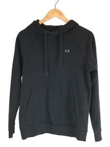 UNDER ARMOUR◆パーカー/-/コットン/BLK/無地