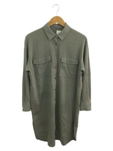 theory luxe*21AW/ Precious silk tunic shirt blouse /38/ gray / plain /03-1308211-660-038