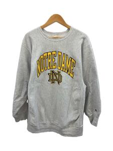 Champion◆90s 刺繍タグ/Reverse Weave/リバースウィーブ・スウェット/XXL/NOTRE DAME