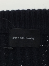 UNITED ARROWS green label relaxing◆コットンアクリルワッフルVネックニット/セーター(薄手)/L/コットン/ネイビー_画像3