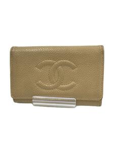 CHANEL◆キーケース/レザー/CML/レディース