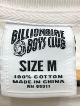 BILLIONAIRE BOYS CLUB◆Tシャツ/M/コットン/WHT/無地_画像3