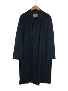 Aquascutum◆Aquascutum/アクアスキュータム/ステンカラーコート/コットン/ネイビー/無地/AQUA 5/カナダ製