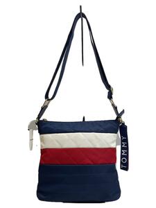 TOMMY HILFIGER◆ショルダーバッグ/ナイロン/NVY