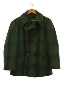  pea coat /-/ wool /GRN/ check 