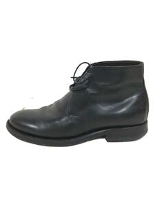 Jalan Sriwijaya◆EDWARD/チャッカブーツ/UK7.5/BLK/レザー/98713