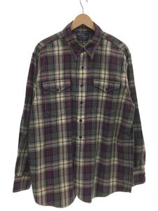 POLO RALPH LAUREN◆WOODSMAN WORKSHIRT/長袖シャツ/SIZE:L/マルチカラー/チェック