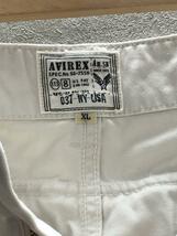 AVIREX◆カーゴパンツ/XL/コットン/WHT/6166116_画像4