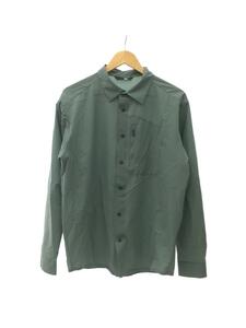 THE NORTH FACE◆L/S PARAM SHIRT_ロングスリーブパラムシャツ/L/ナイロン/GRN