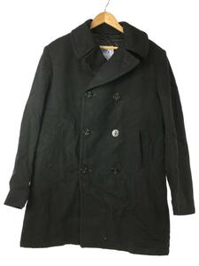 U.S.NAVY◆ピーコート/44/ウール/BLK/無地/8405-01-154-5799