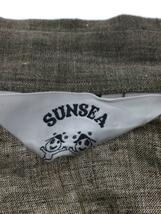 SUNSEA◆長袖シャツ/2/リネン/KHK/22S13_画像3