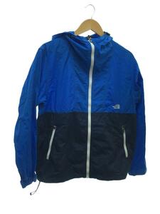 THE NORTH FACE◆COMPACT JACKET_コンパクトジャケット/S/ナイロン/BLU/無地