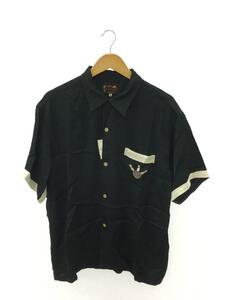 東洋エンタープライズ◆23SS/SUKA BOWLING SHIRT/CPO CLUB半袖シャツ/XL/レーヨン/BLK/TT39103