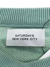 Saturdays NYC(SATURDAYS SURF NYC)◆セーター(薄手)/XS/コットン/BLU/総柄/BBK-51500-B_画像3