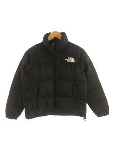 THE NORTH FACE◆SHORT NUPTSE JACKET_ショートヌプシジャケット/L/ナイロン/BLK/無地