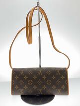 LOUIS VUITTON◆ポシェット・ツインGM_モノグラム・キャンバス/ショルダーバッグ/ブラウン/斜め掛け/M51852_画像3