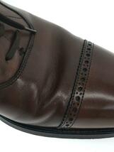 CROCKETT&JONES◆5317 14B/LANGTON/キャップトゥ/ドレスシューズ/UK8.5/装飾/ブラウン/茶色/靴_画像8