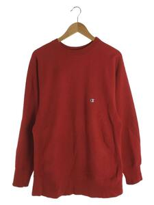 Champion◆スウェット/XL/コットン/RED/無地/VERSE WEAVE/80S/USA製