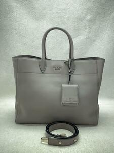 PRADA◆トートバッグ[仕入]/牛革/GRY/1BG041