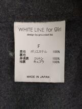 WHITE LINE◆モッズコート/FREE/ポリエステル/NVY/無地_画像4