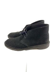 Clarks◆シューズ/US8/BLK/スウェード