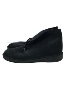 Clarks◆チャッカブーツ/US10/BLK/レザー/13292