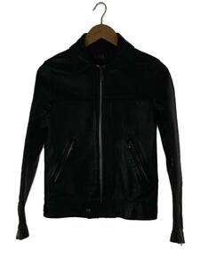 666 Leather Wear◆シングルライダースジャケット/-/レザー/BLK